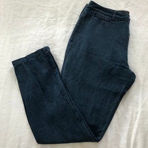 Roark Linen-Cotton Indigo Pant